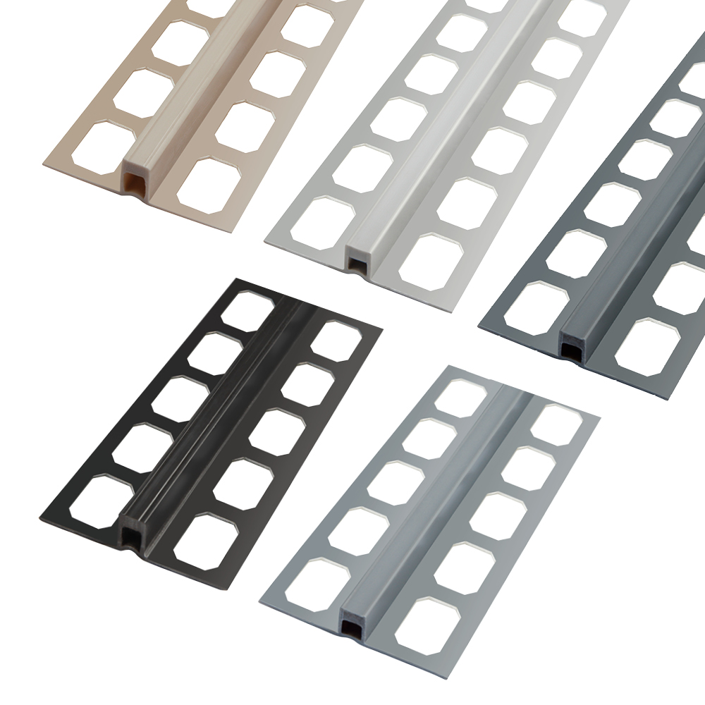 Dünnbettprofil, aus Hart-Weich-PVC breit, 250 cm