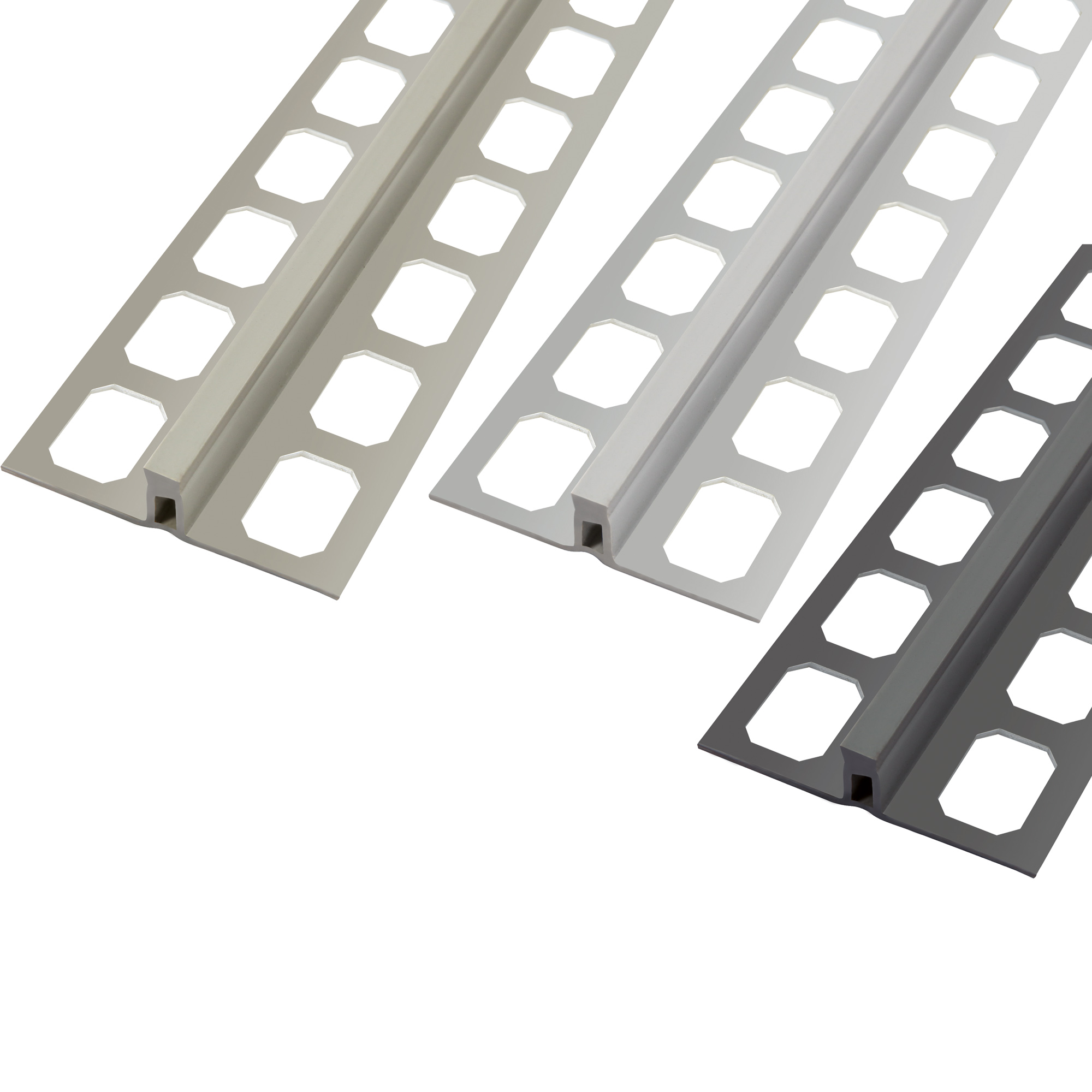 Dünnbettprofil, aus Hart-Weich-PVC schmal, 250 cm