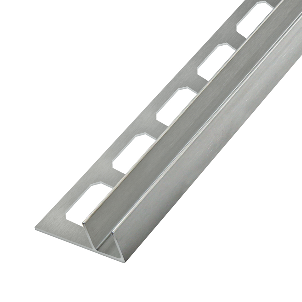 U-Profil, Edelstahl, für Glastrennwand links, mit Gefälle, 120 cm