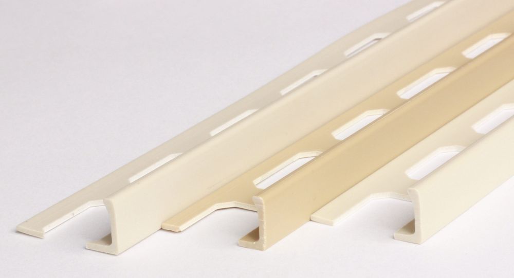 Winkelprofil, PVC beige elfenbein pergamon, 250 cm