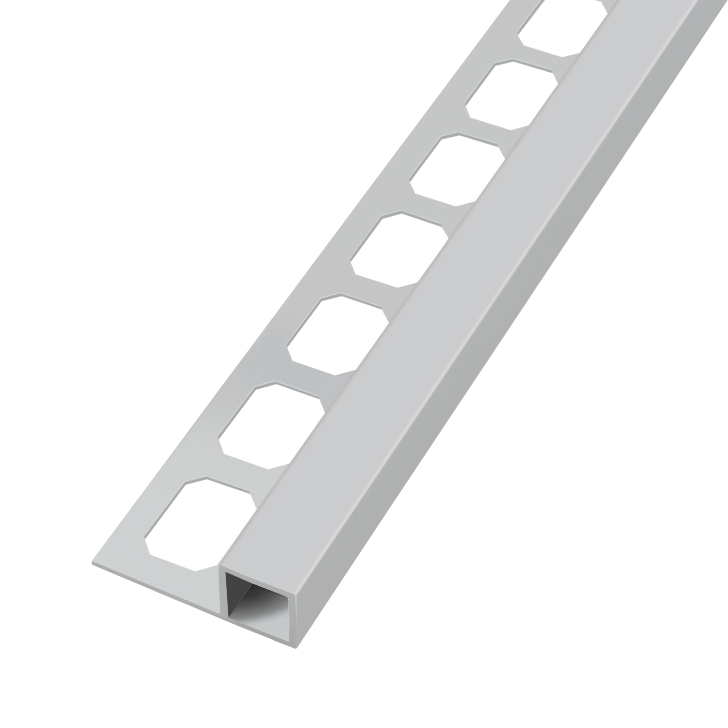 Quadroprofil, Alu pulverbeschichtet manhattangrau, 250 cm