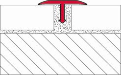 T-profile, aluminum natural, 250 cm - Image 2