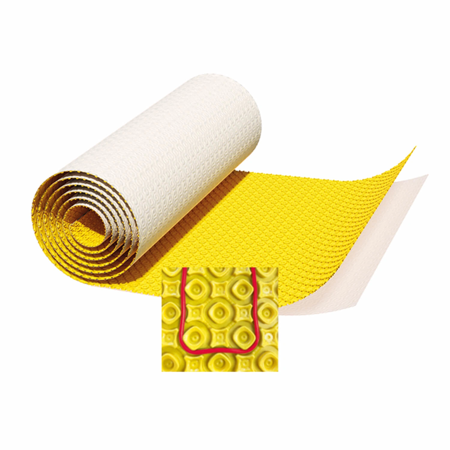 Entkopplungsmatte Platon ® Flexi Heat für Fußbodenheizung