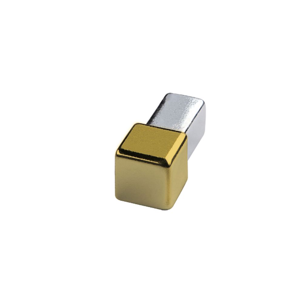Square edge corner piece, stainless steel Gold glossy