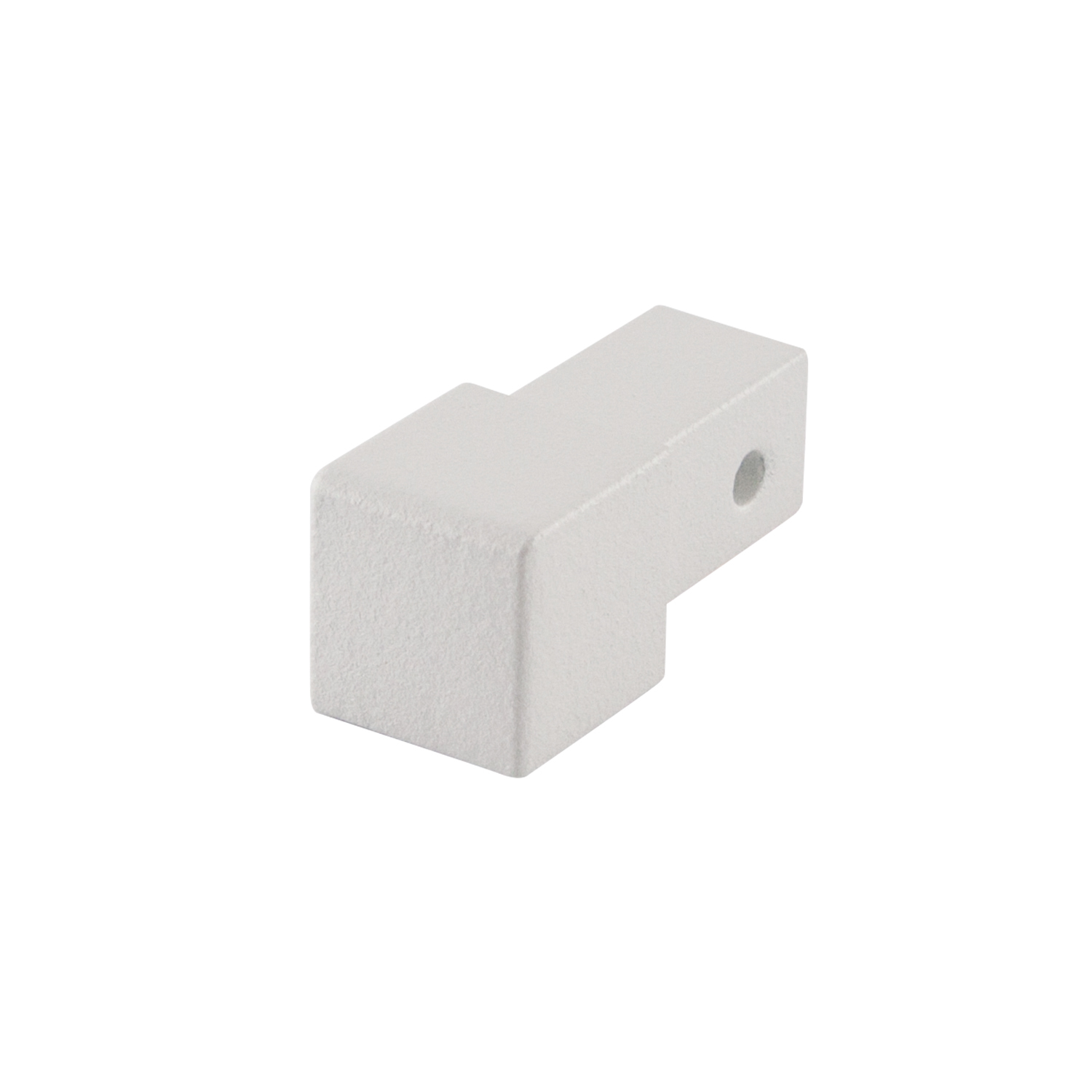 Square edge corner piece, aluminum tactile coated arctic