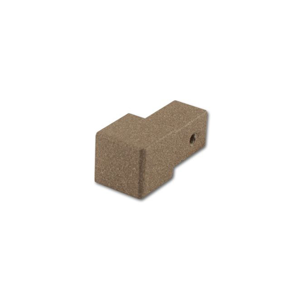 Square edge corner piece, aluminum tactile coated quartz