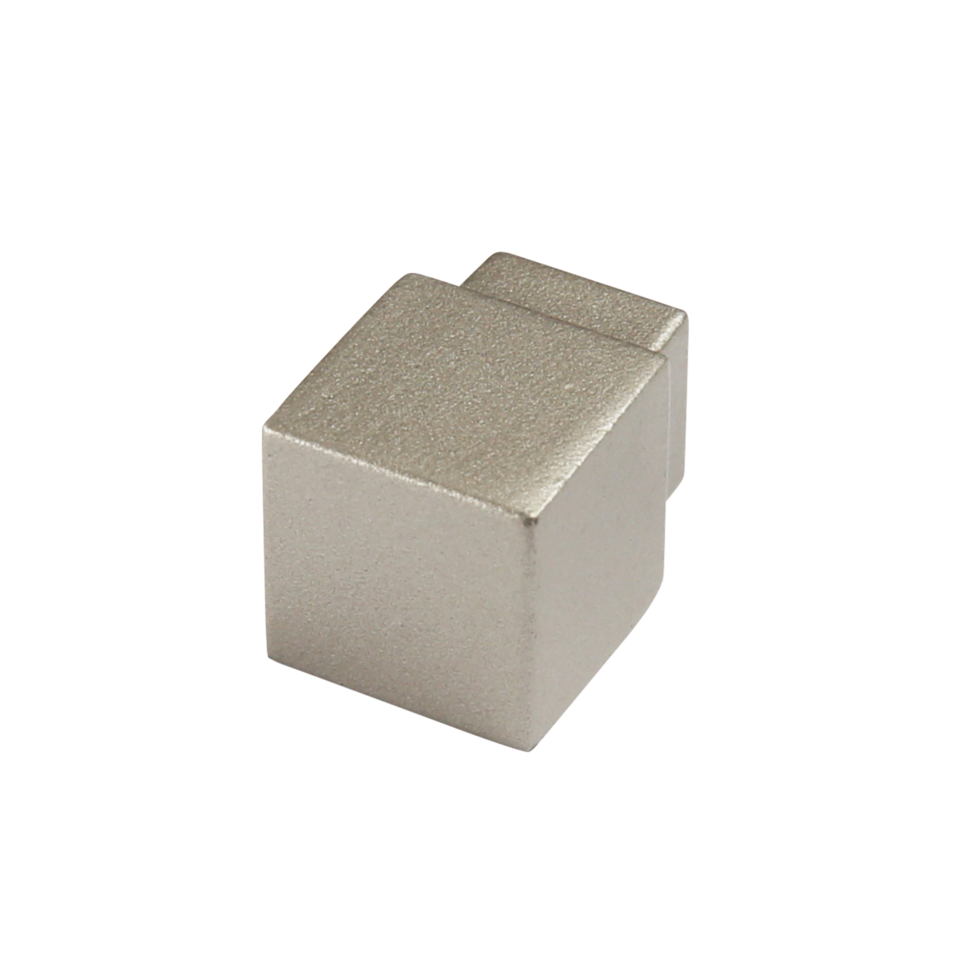 Square edge corner piece, aluminum titanium anodized matte