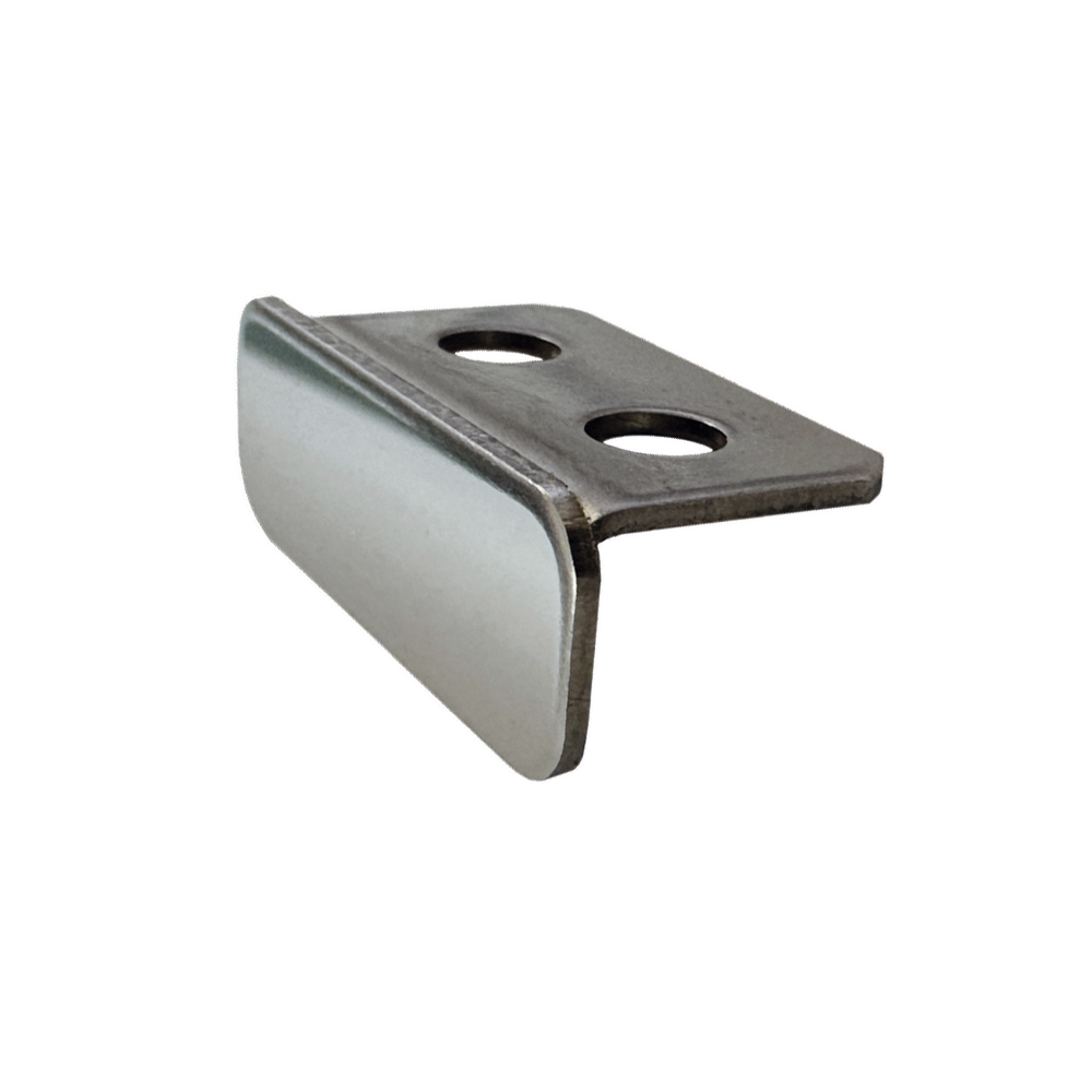 End caps stair-nosing profile, stainless steel