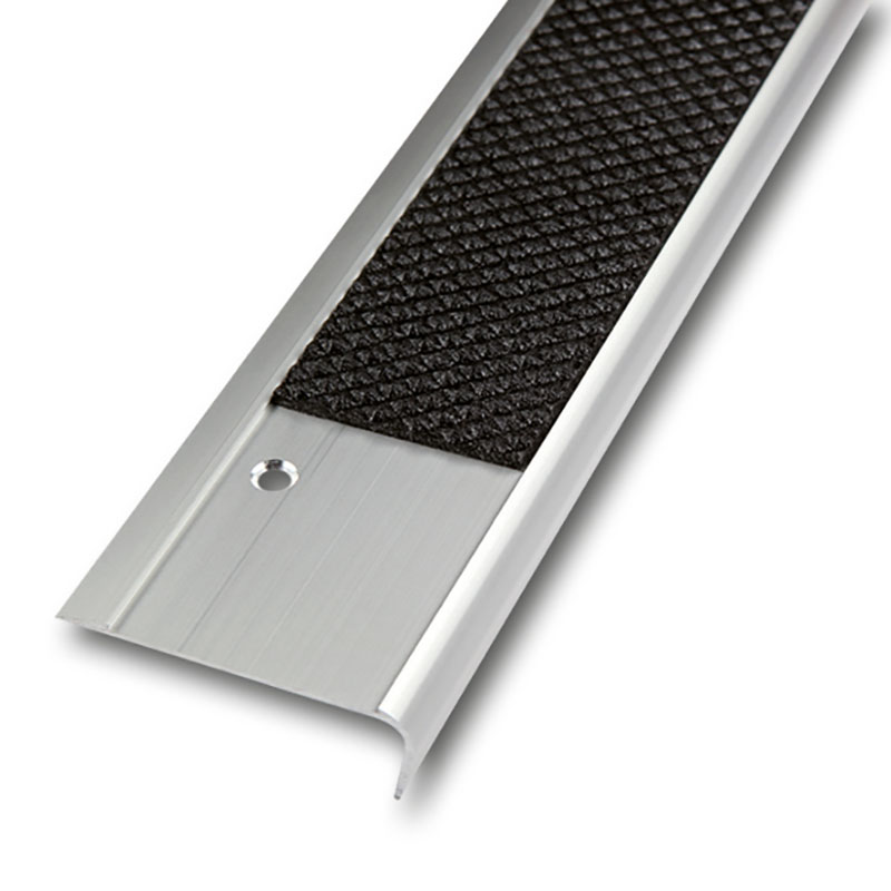 Safety infill Stair-nosing profiles, black, 37 mm