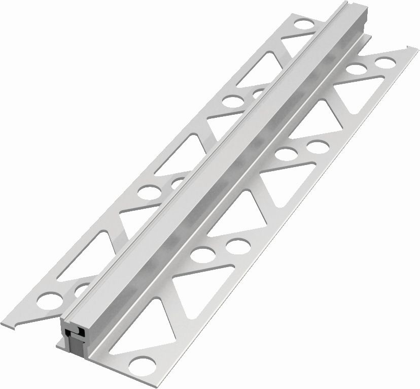 Thin-bed profile, aluminum with movement joint, 250 cm