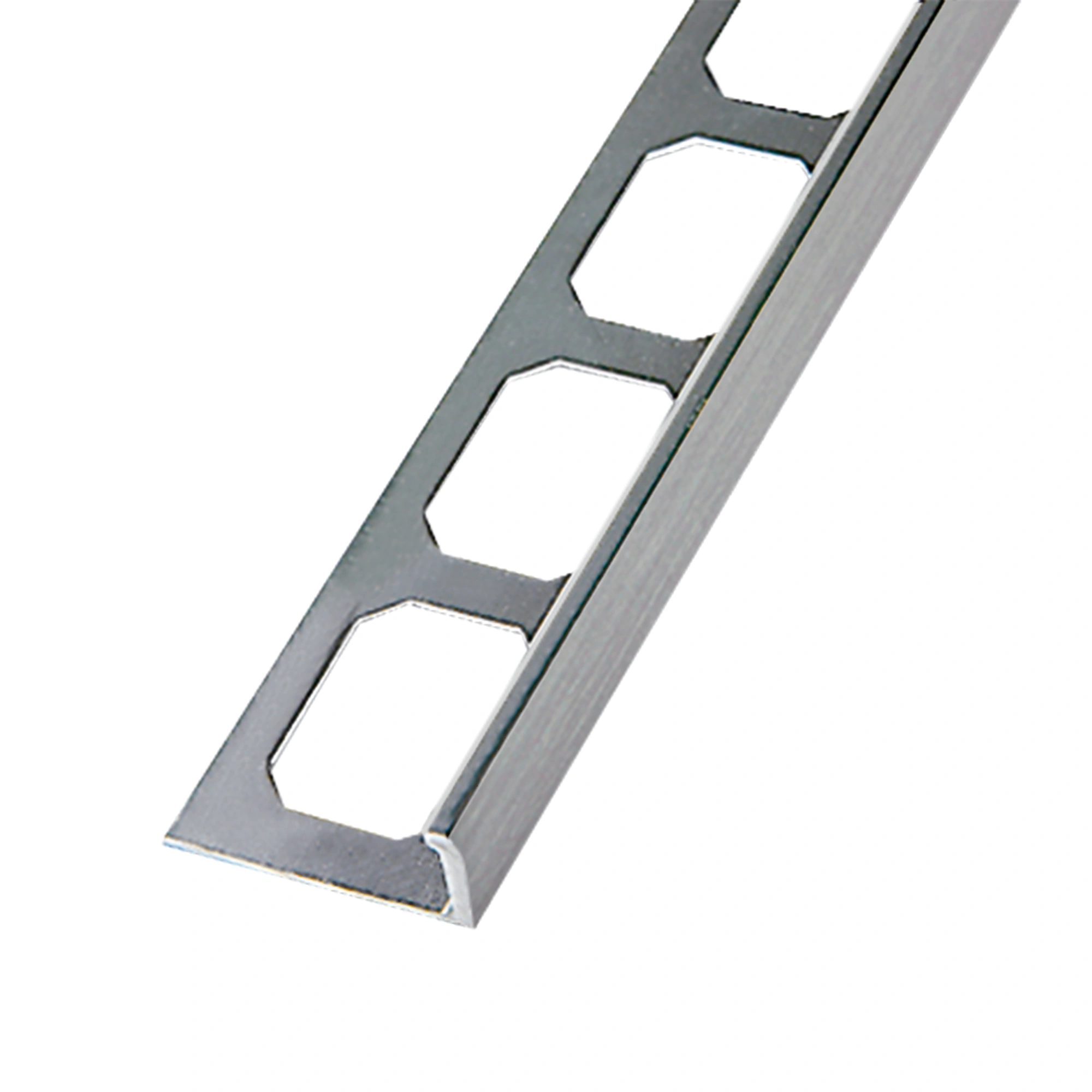 Winkelprofil, Alu hochglanzeloxiert silber gebürstet, 250 cm