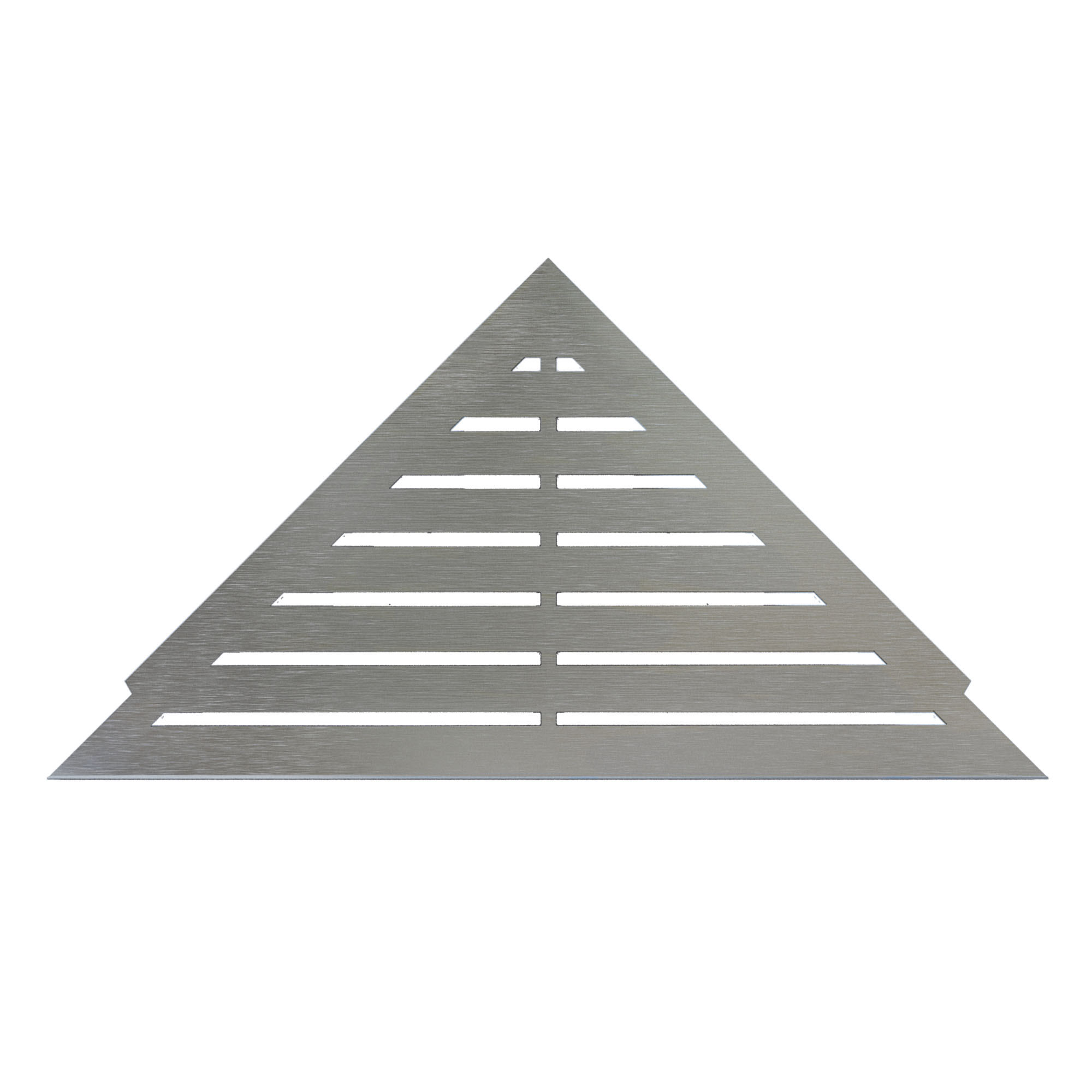 Corner shelf, stainless steel, retrofittable Classic design