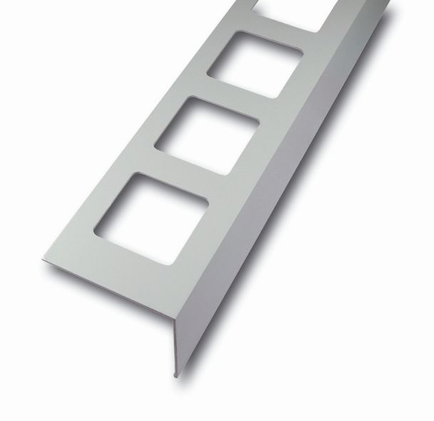 Balcony profiles, Aluminum Powder coated light grey, 300 cm