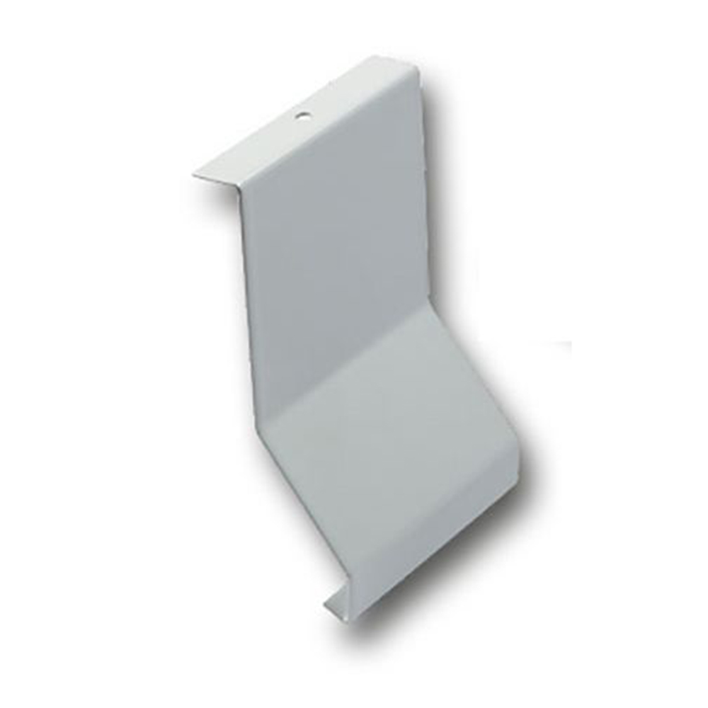 Connector for balcony profiles, aluminum Powder coated gray, with drip edge