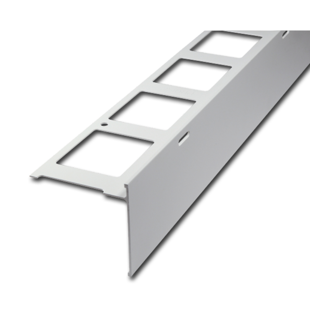 Balcony profiles, aluminum Powder coated light grey, 300 cm