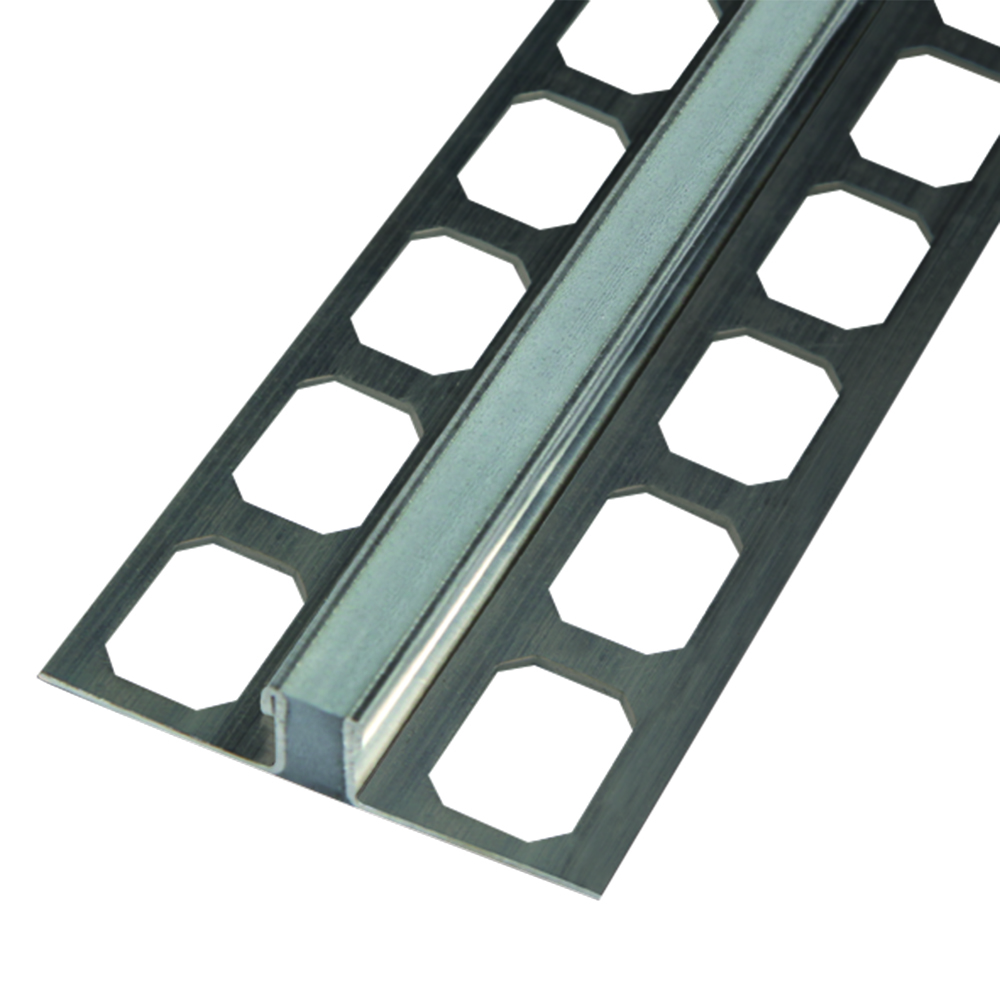 Thin-bed profile, stainless steel with EPDM insert, 250 cm