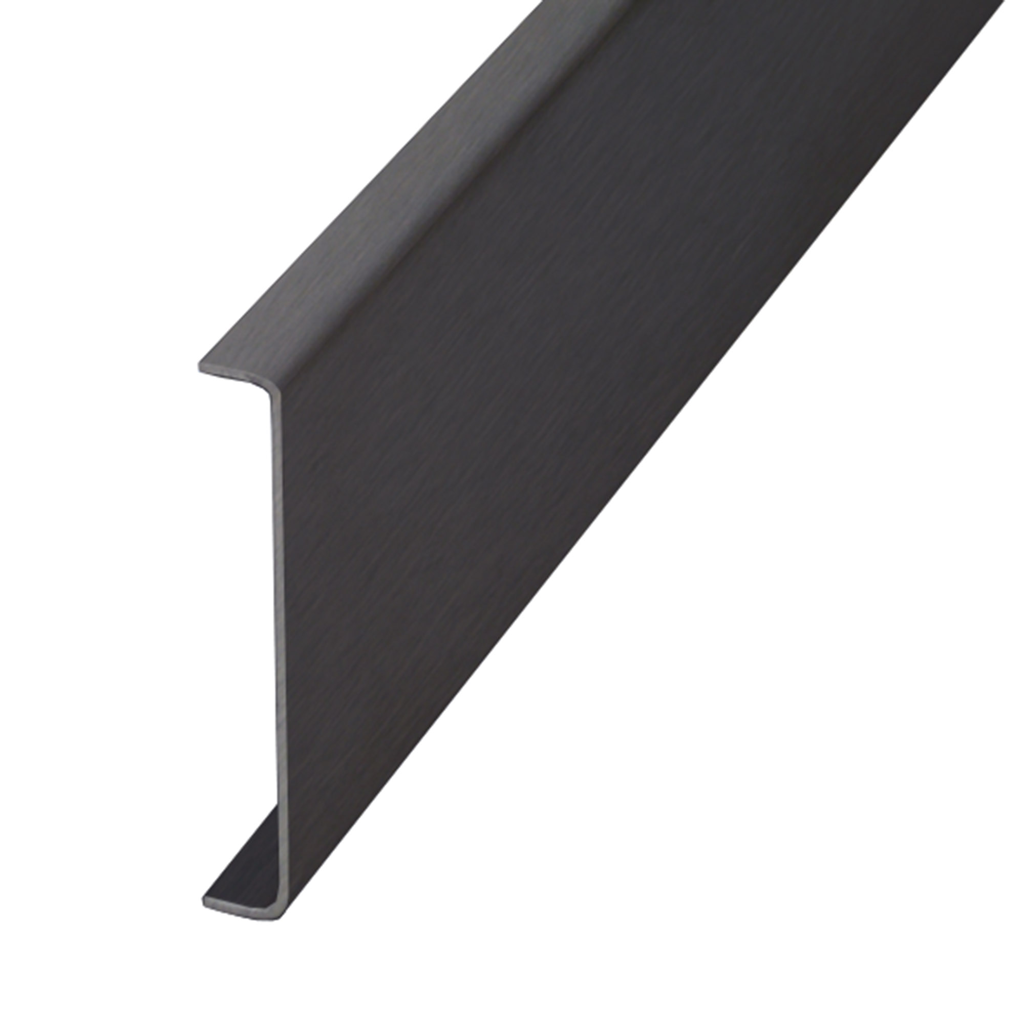 Decorative wall profile, stainless steel black, 125 cm