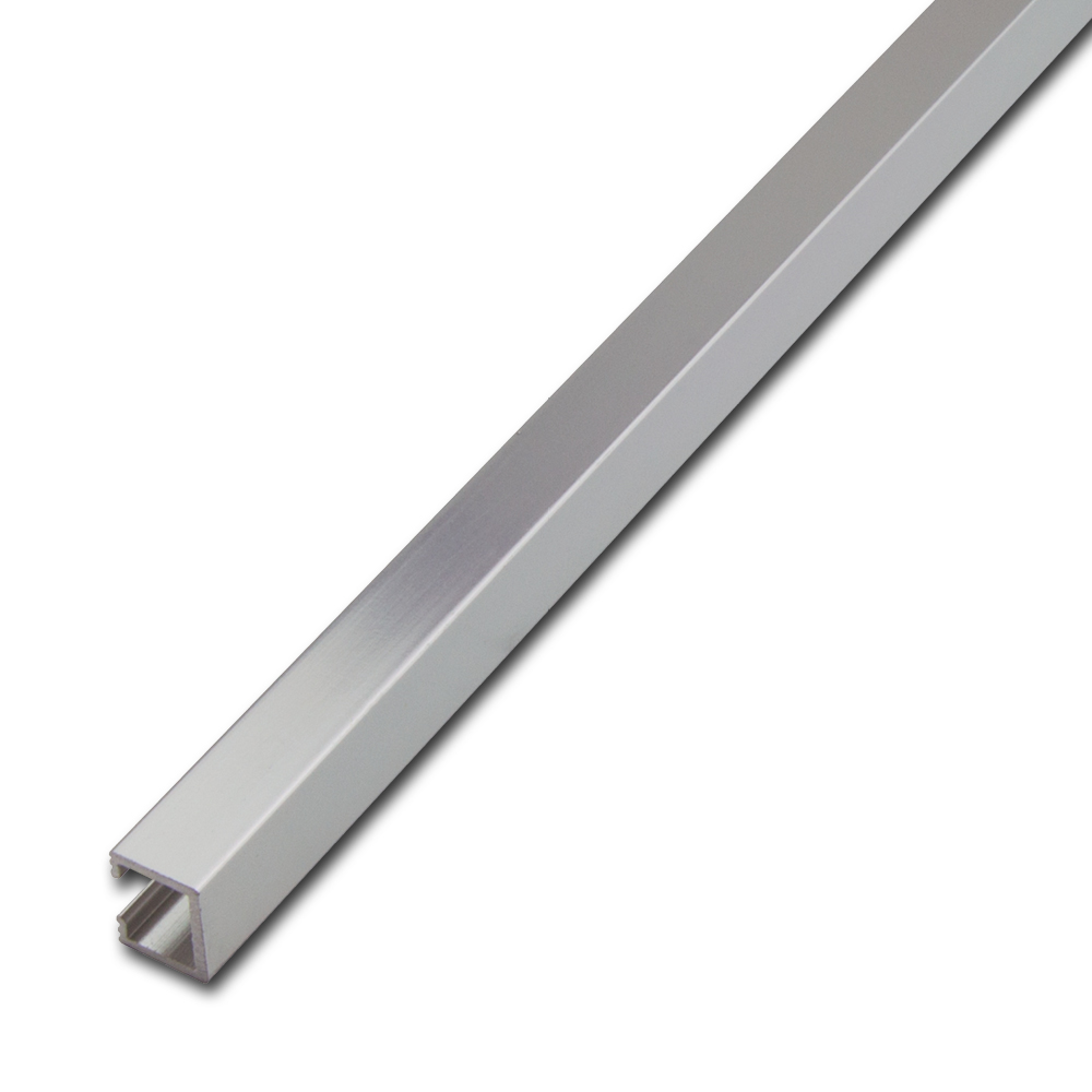 Separating decorative profile aluminum visible width 10mm 250cm silver high-gloss anodized