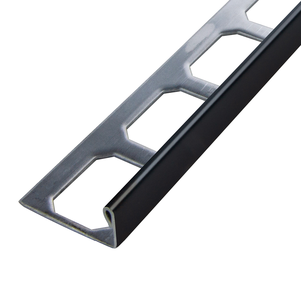 Winkelprofil, Edelstahl schwarz glänzend, 250 cm