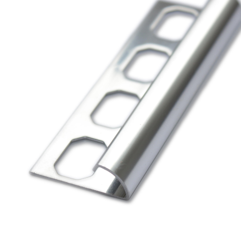 Round profile, glossy stainless steel, 250 cm