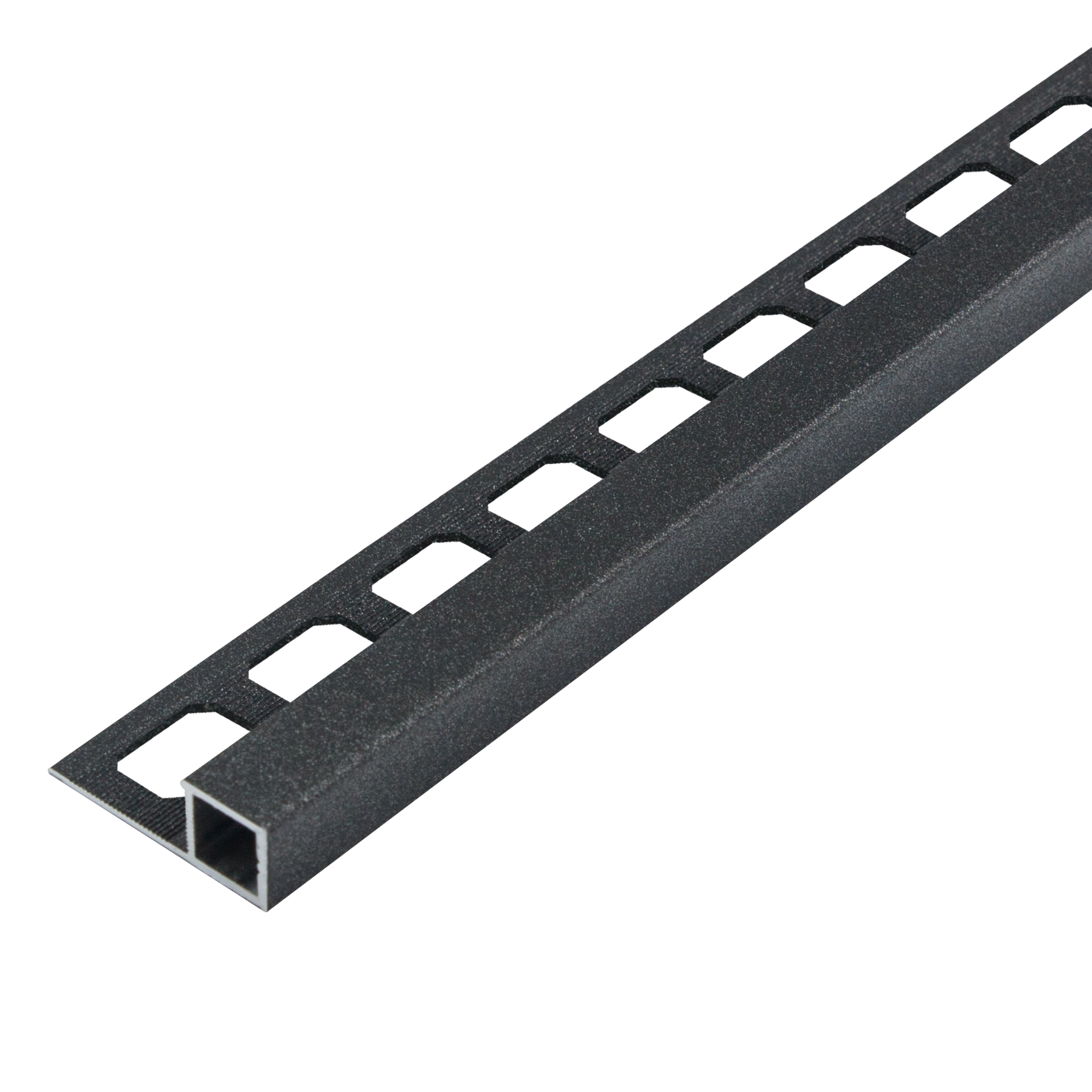 Square edge profile, aluminum tactile coated anthracite, 250 cm