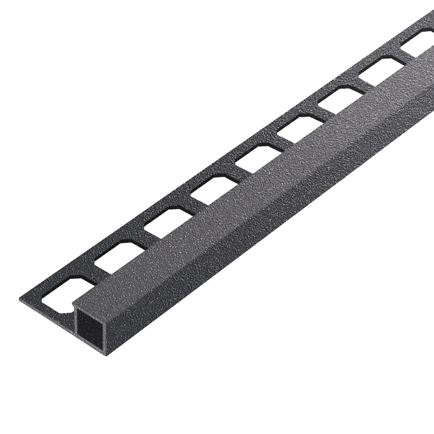 Square edge profile, aluminum Tactile coated anthracite brilliant, 250 cm