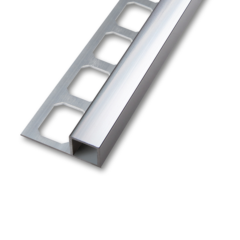 Square edge profile, Aluminum high-gloss anodized, 250 cm