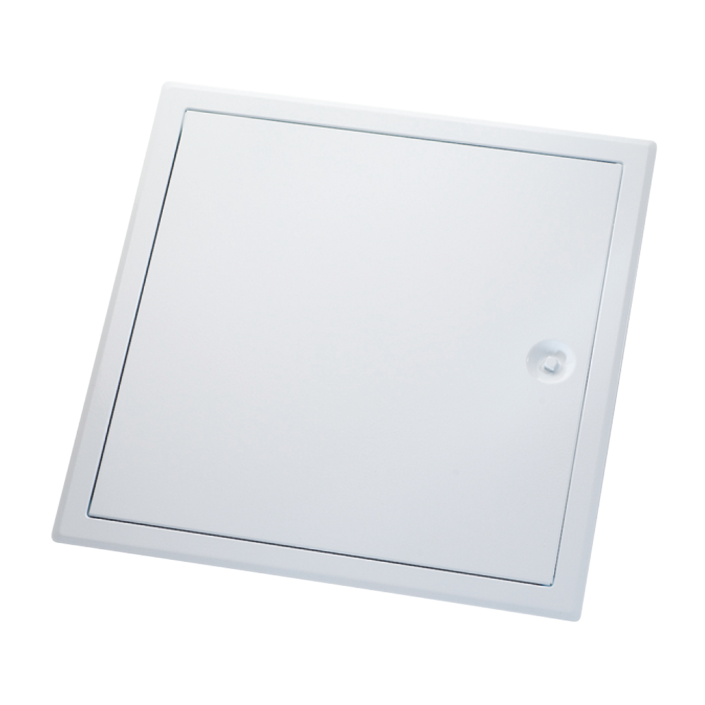 Inspection door galvanized steel sheet powder coated white 150x150mm