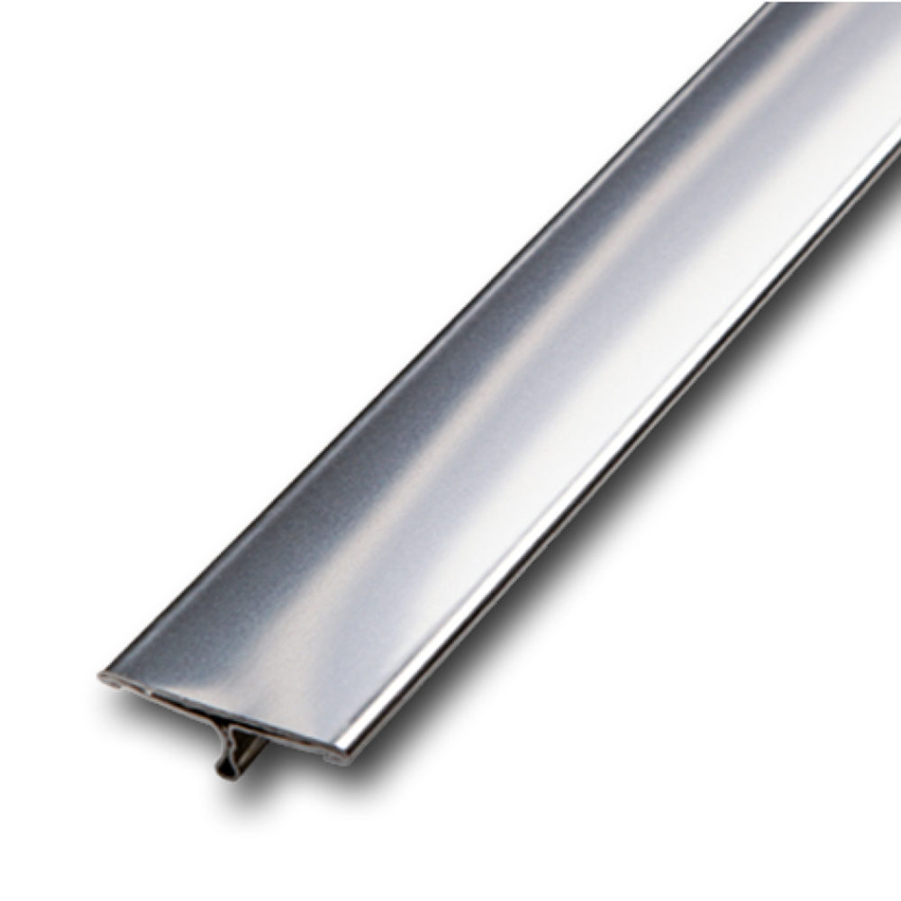 T-profile, stainless steel glossy, 250 cm