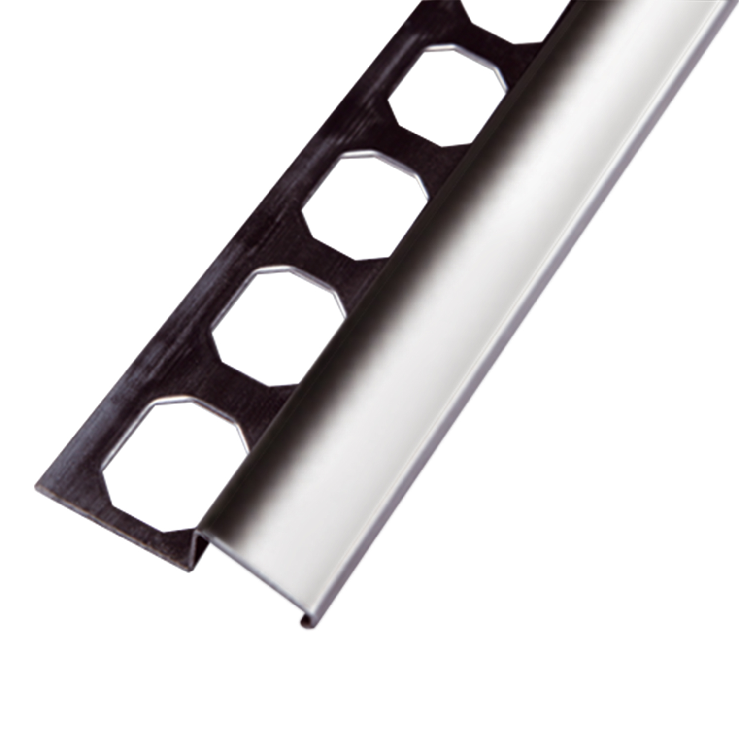 Übergangs- und Ausgleichsprofil, Edelstahl glänzend, 250 cm