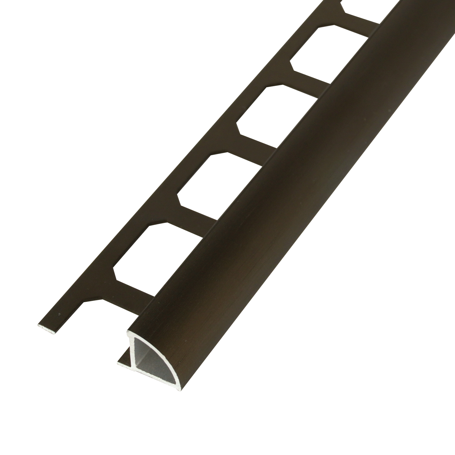 Round profile, Aluminum Bronze anodized brushed, 250 cm