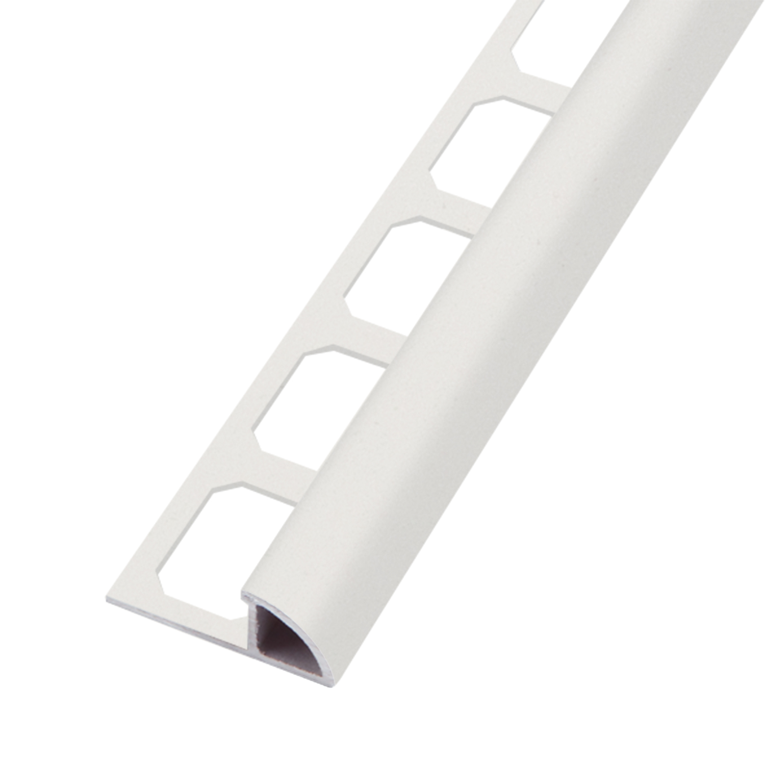 Viertelkreisprofil, Alu arctic strukturbeschichtet, 250 cm