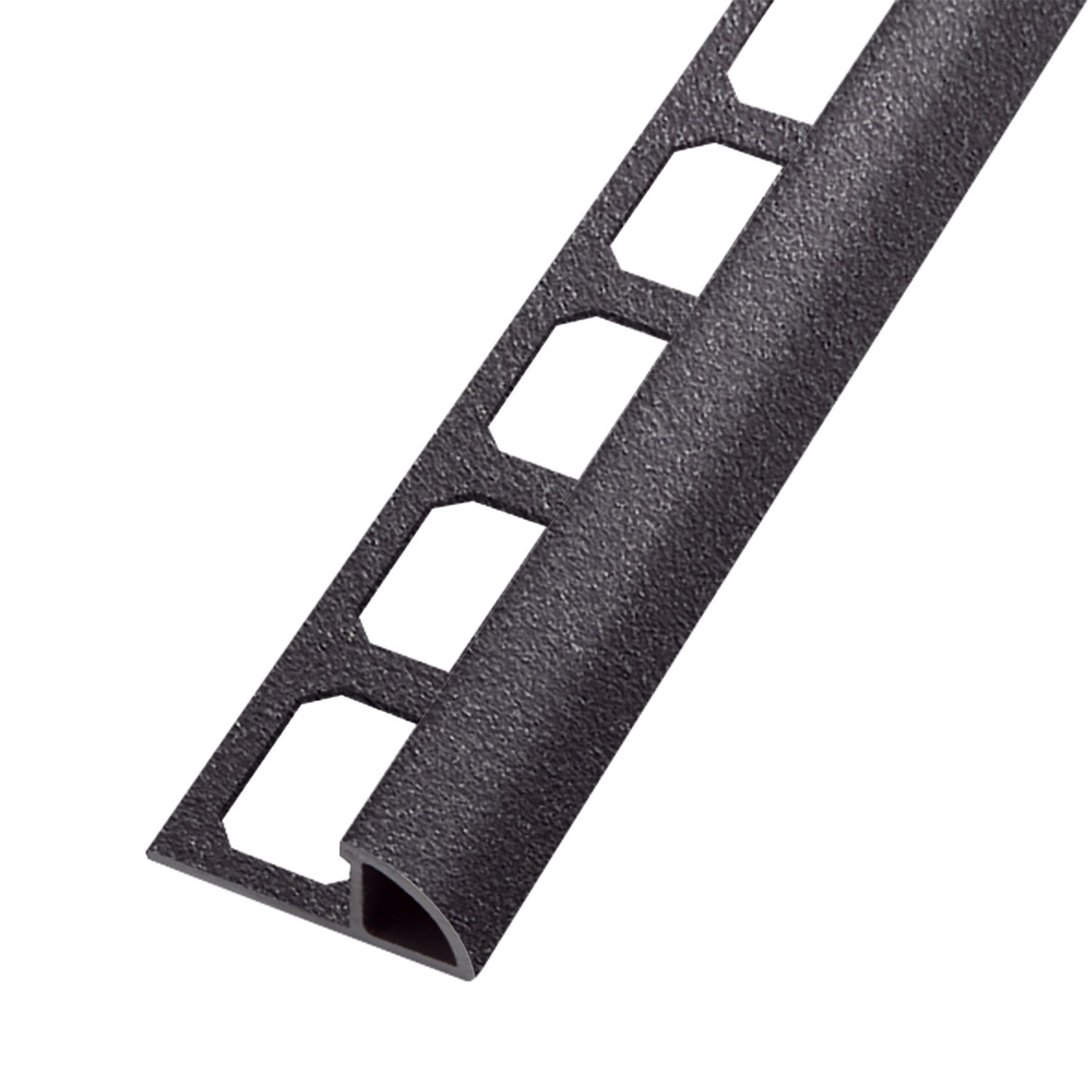 Round profile, Aluminum anthracite brilliant textured, 250 cm