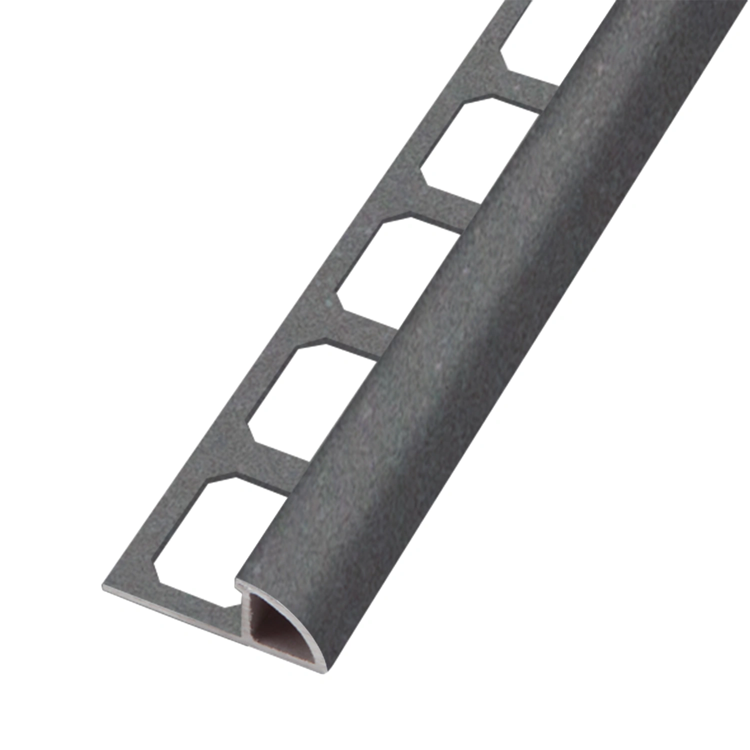 Round profile, aluminum Anthracite metallic tactile coated, 250 cm