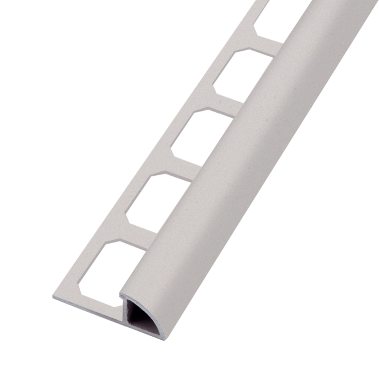 Viertelkreisprofil, Alu kreide strukturbeschichtet, 250 cm