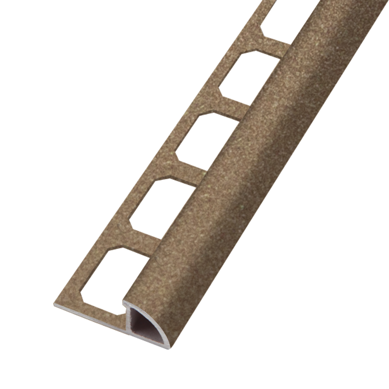 Viertelkreisprofil, Alu quarz strukturbeschichtet, 250 cm