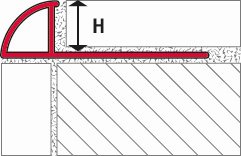 Round profile, aluminum Sand textured, 250 cm - Image 2