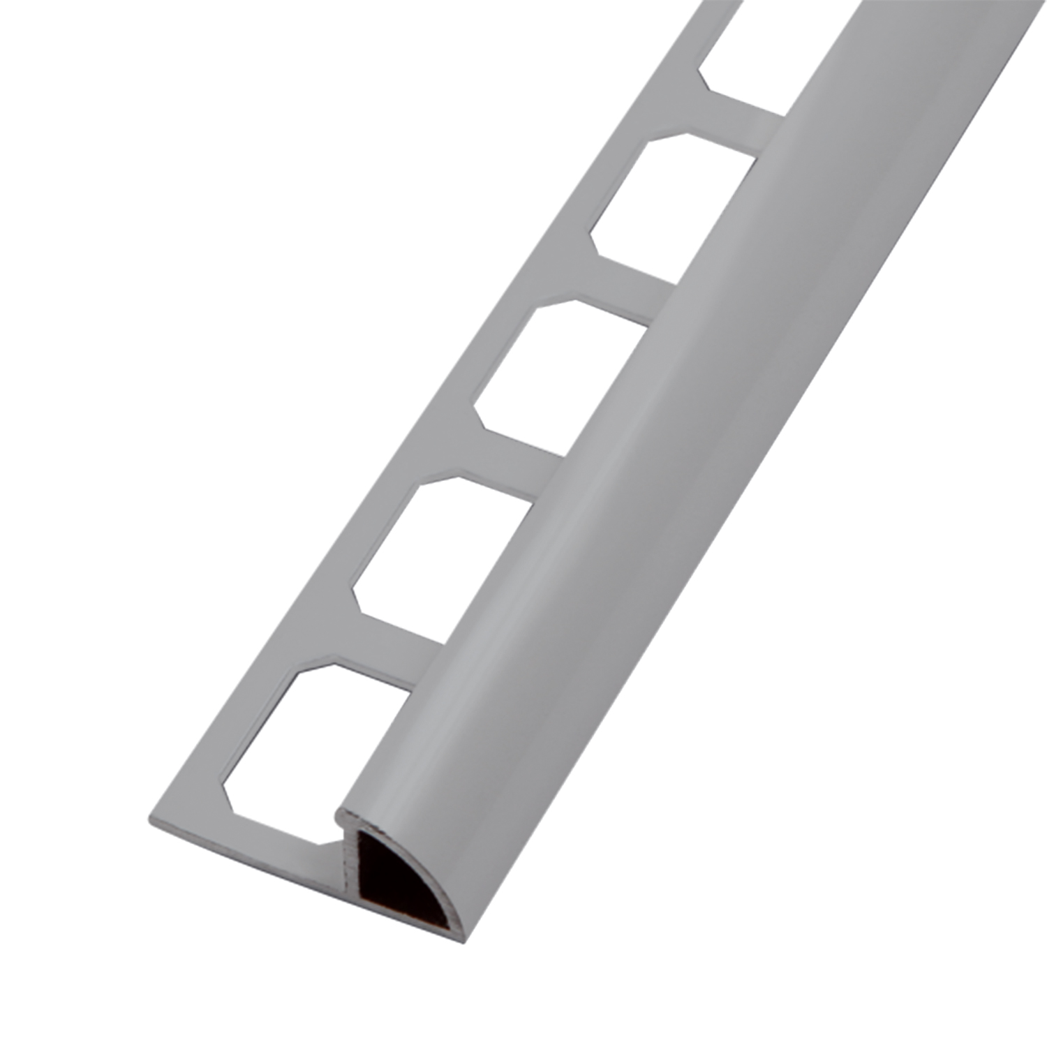 Viertelkreisprofil, Alu silbergrau pulverbeschichtet, 250 cm