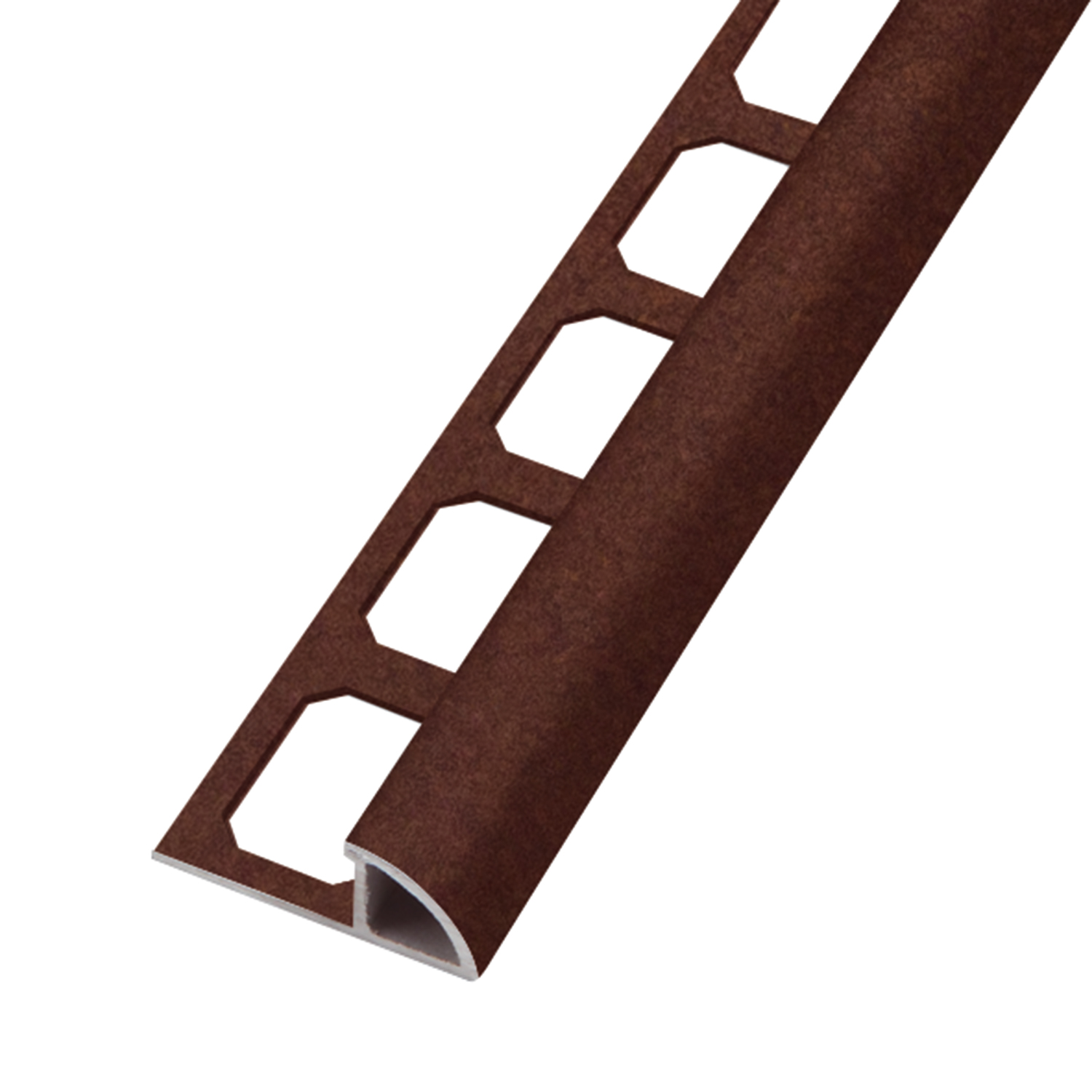 Viertelkreisprofil, Alu terra braun strukturbeschichtet, 250 cm