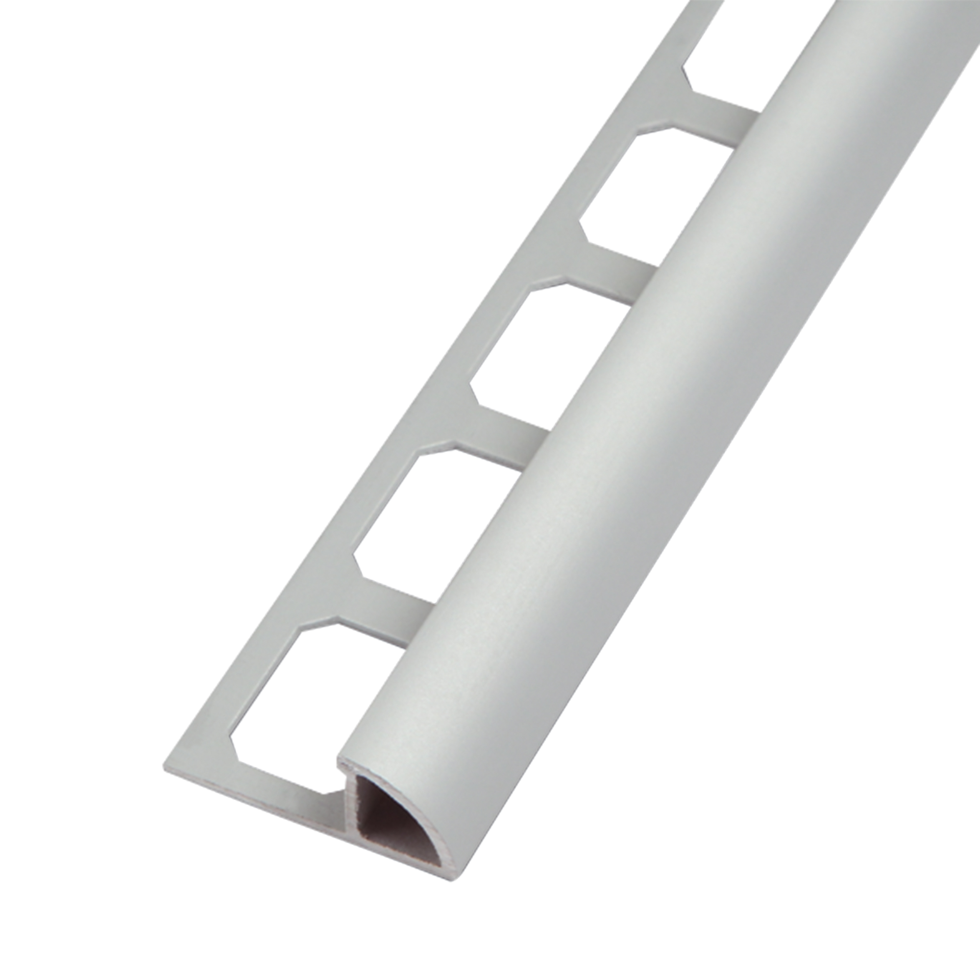 Round profile, aluminum silver anodized, 250 cm