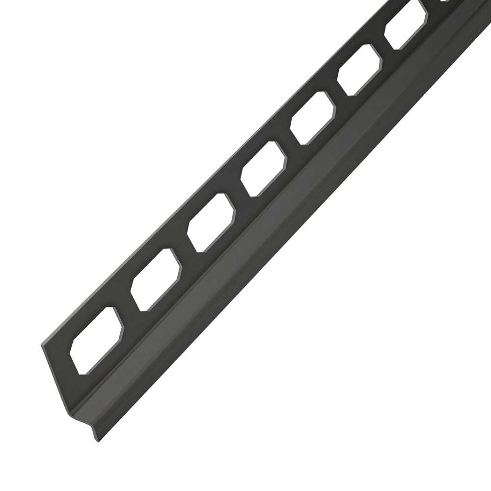 Wand-Gefälleprofil, Edelstahl schwarz, ab 98 cm, links