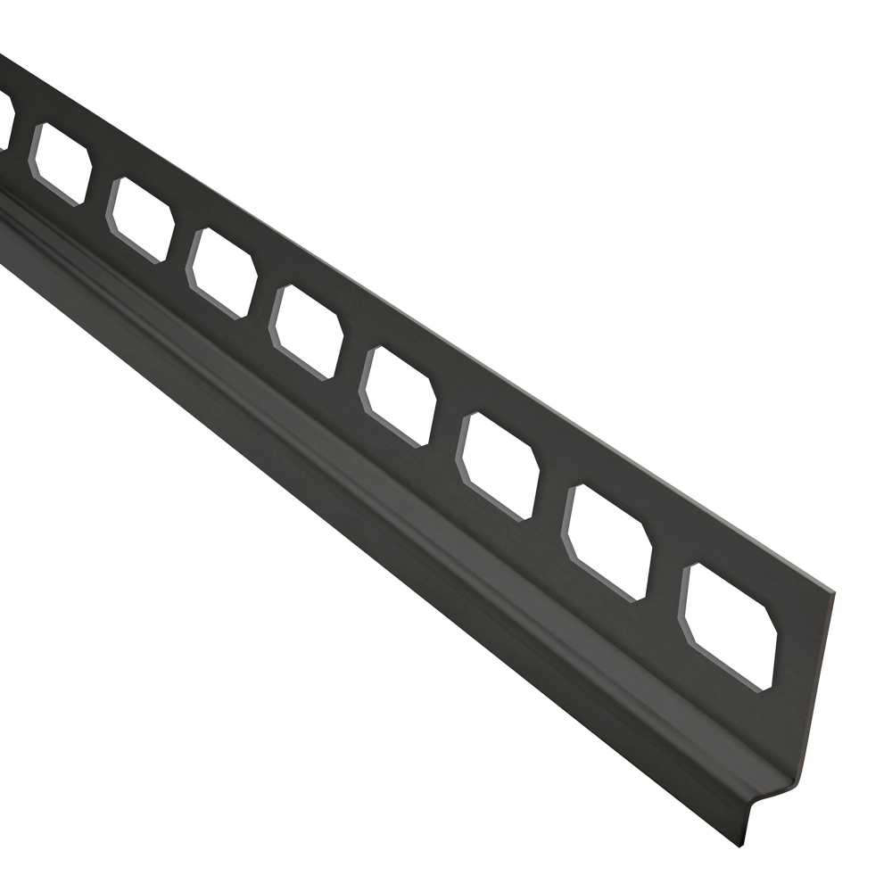 Wand-Gefälleprofil, Edelstahl schwarz, ab 98 cm, rechts