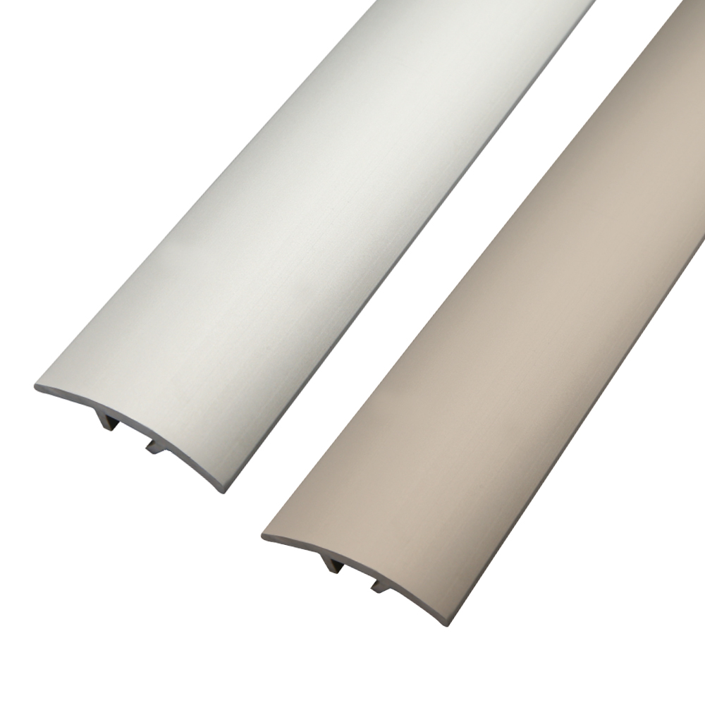 Transition and compensation profile, anodized aluminum, self-adhesive, 90 cm