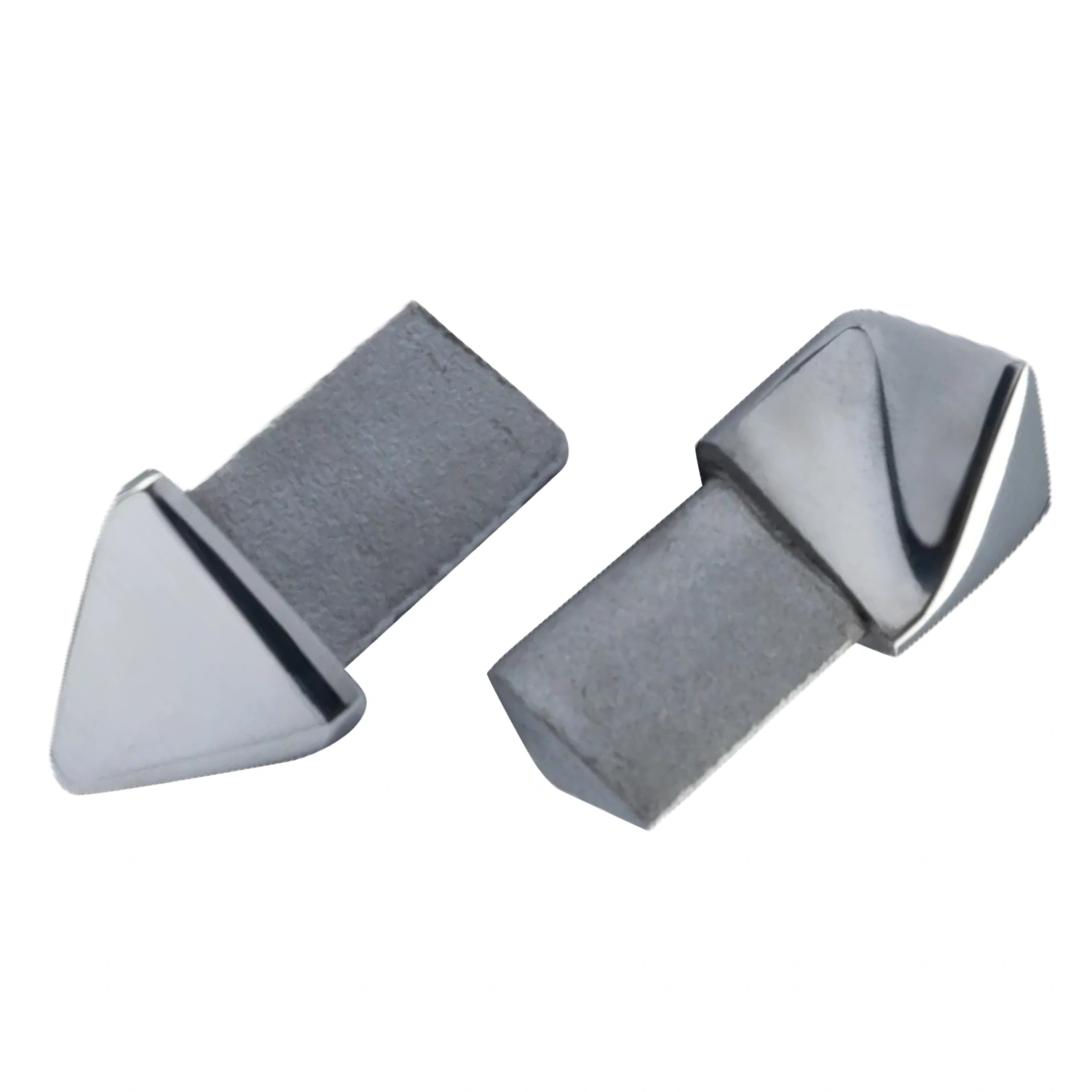 Corner pieces decorative profile / triangular profile, stainless steel glossy