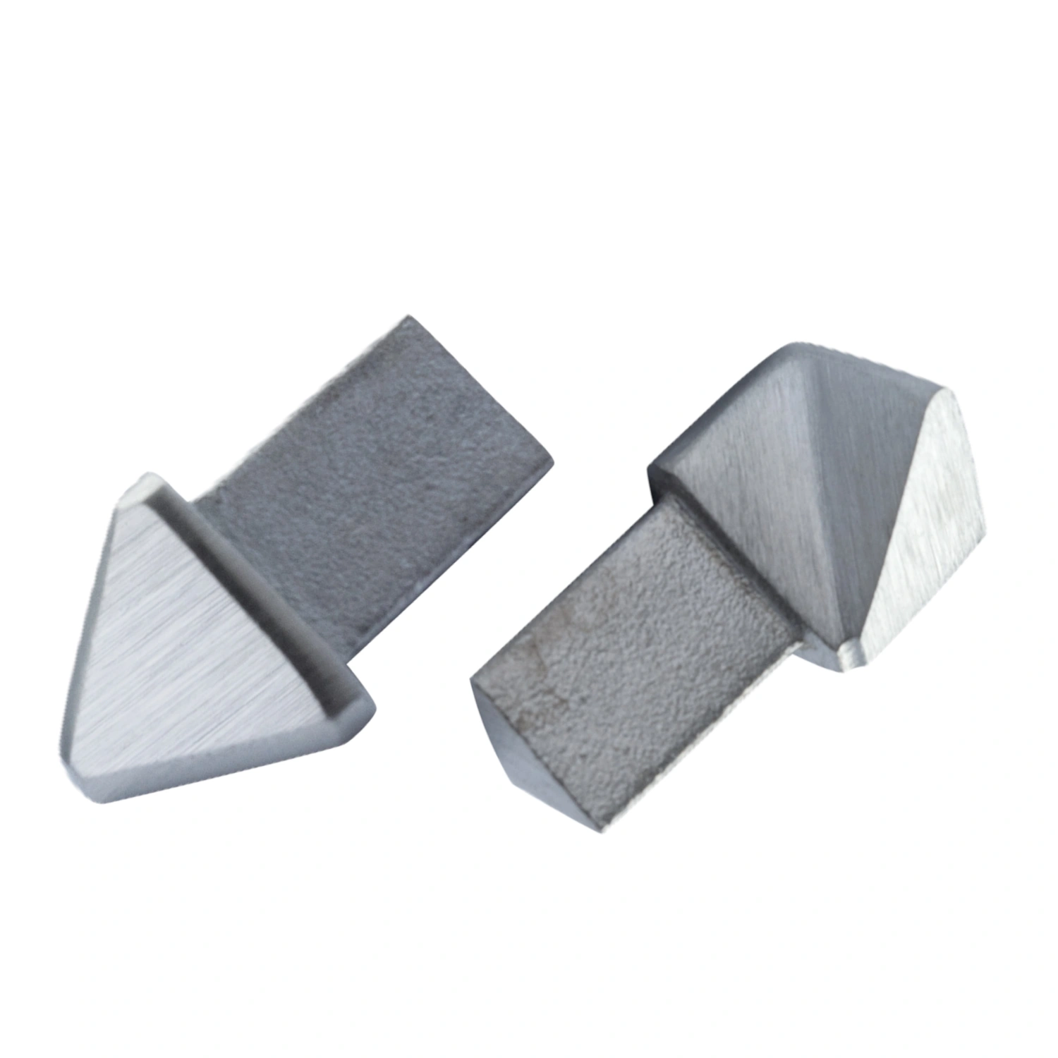 Corner pieces decorative profile / triangular profile, brushed stainless steel