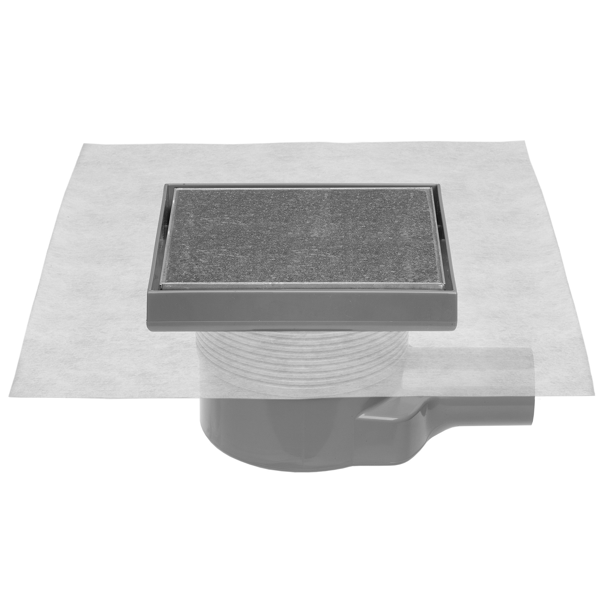 Aqua Drain Drainage Set incl. Stainless Steel Cover 15x15cm