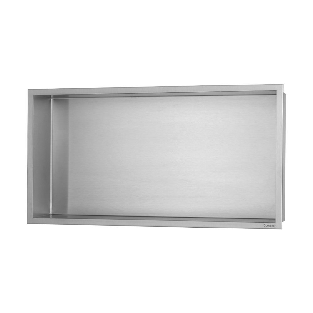 Stainless steel box 60x30x10cm brushed white