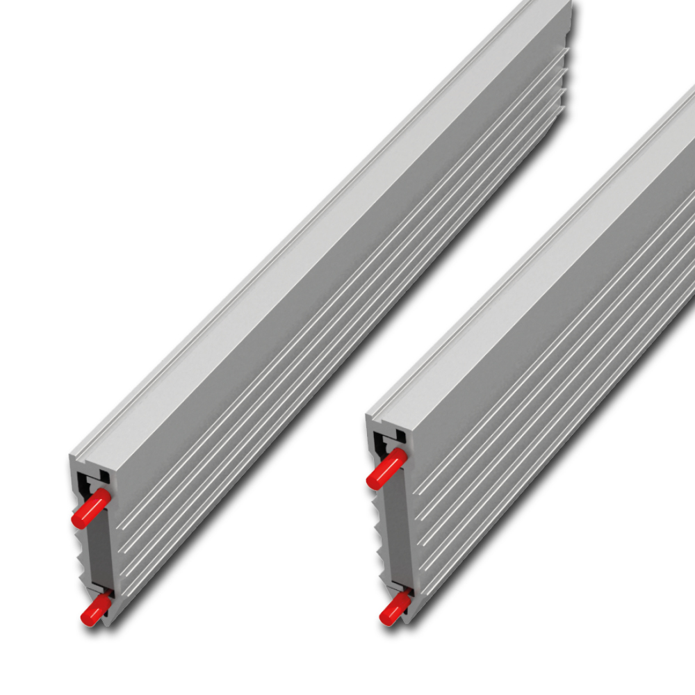 Field limitation joint profiles made of aluminum for vibrating floors 400cm