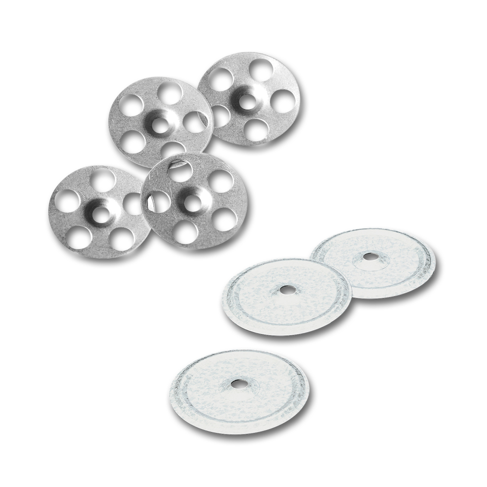 Dämmplattenteller Bauplatten, Edelstahl, Durchmesser 36/5,5 mm