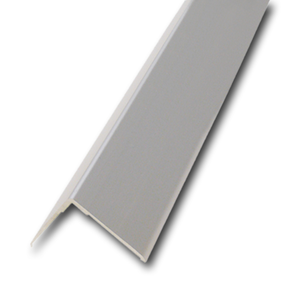 Corner protection profile, aluminum silver anodized, 250 cm, 25x25 mm